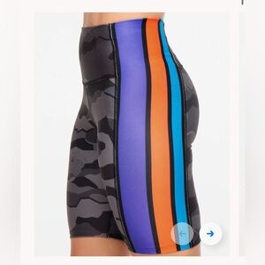 Zumba Explore High Waist Biker shorts grey expedition size L.